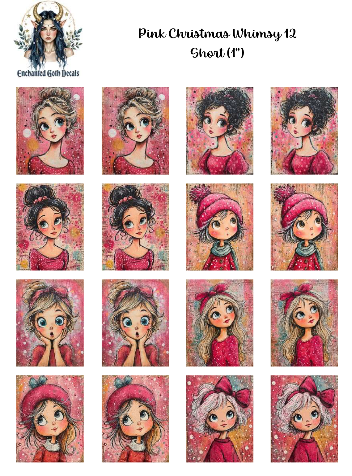 Pink Christmas Whimsy 12