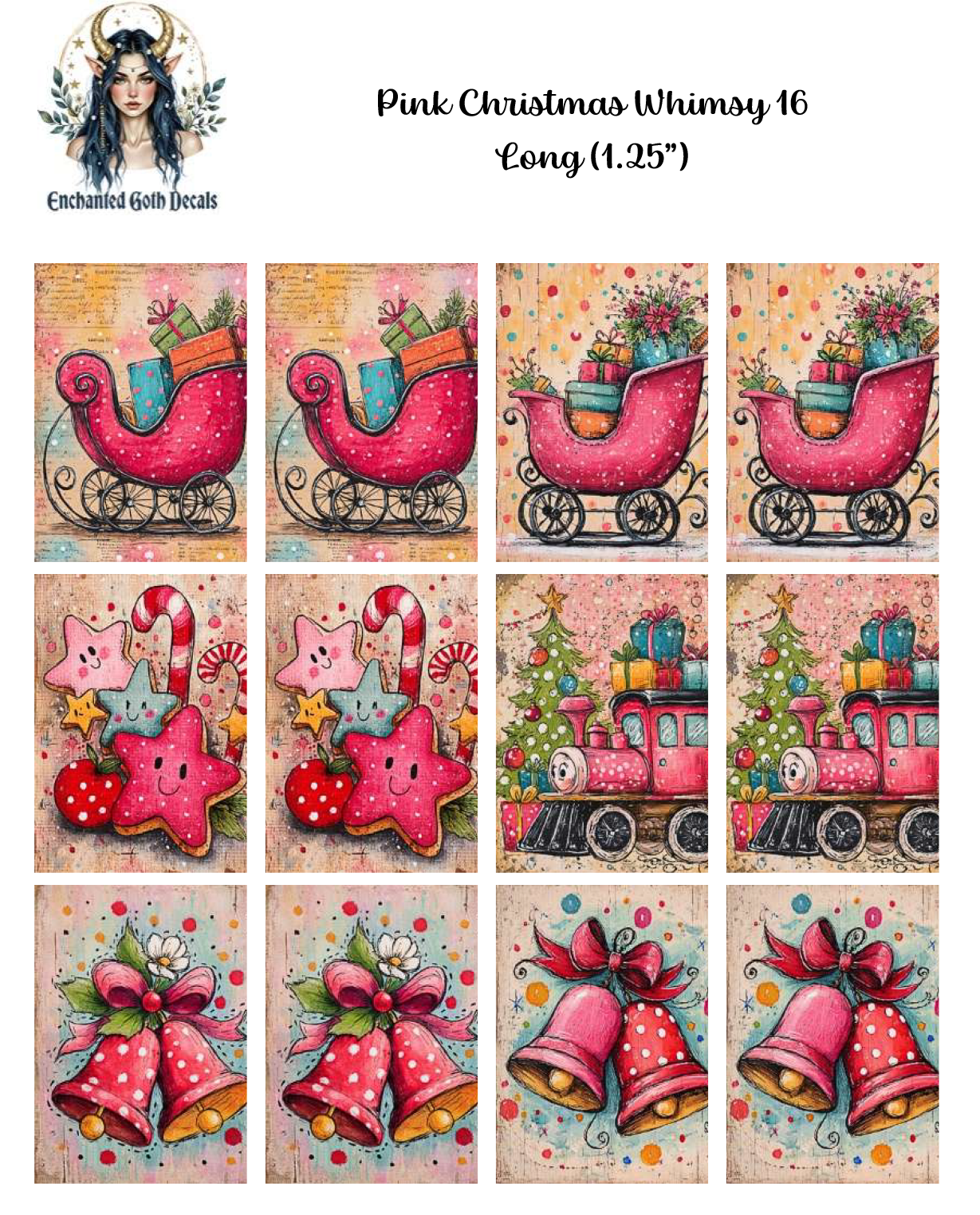 Pink Christmas Whimsy 16