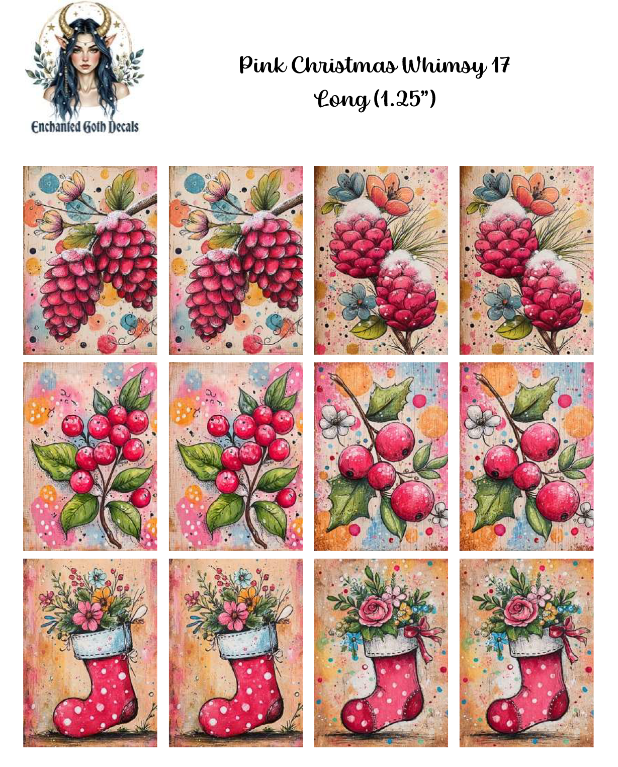 Pink Christmas Whimsy 17