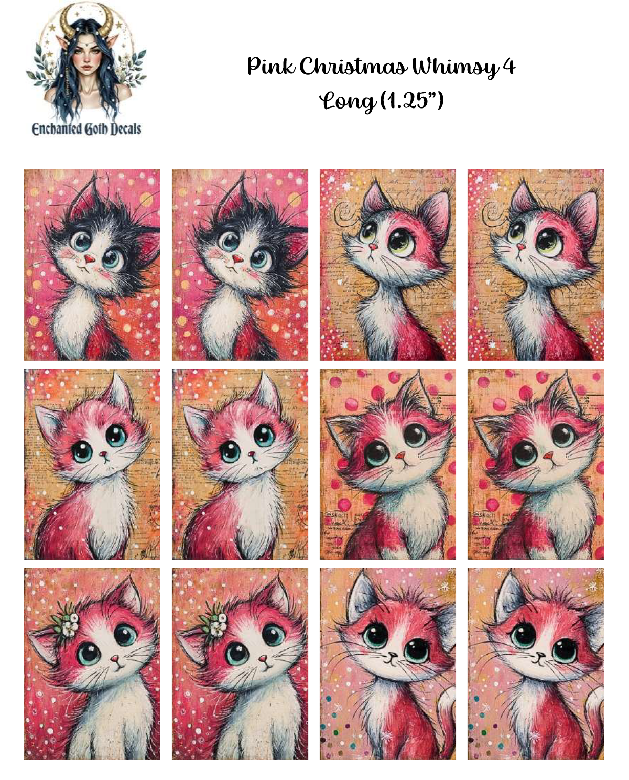 Pink Christmas Whimsy 4