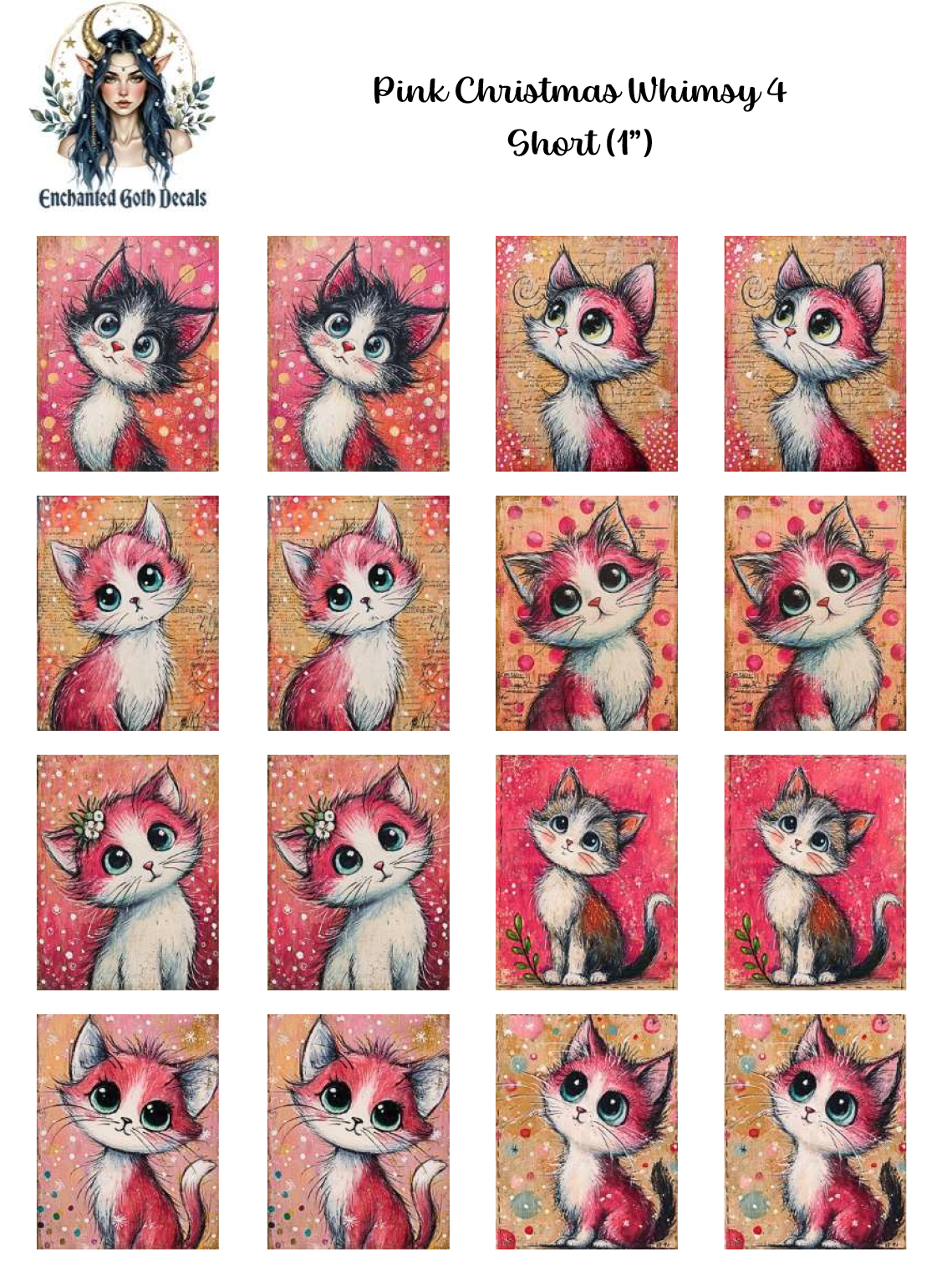 Pink Christmas Whimsy 4