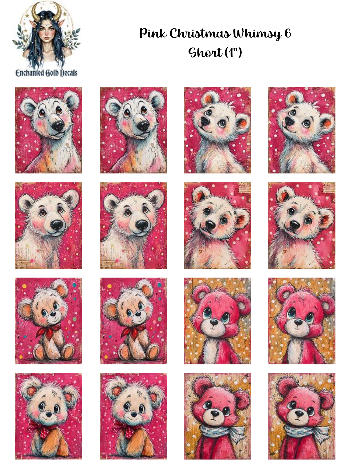 Pink Christmas Whimsy 6