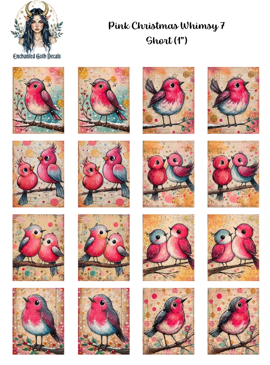 Pink Christmas Whimsy 7