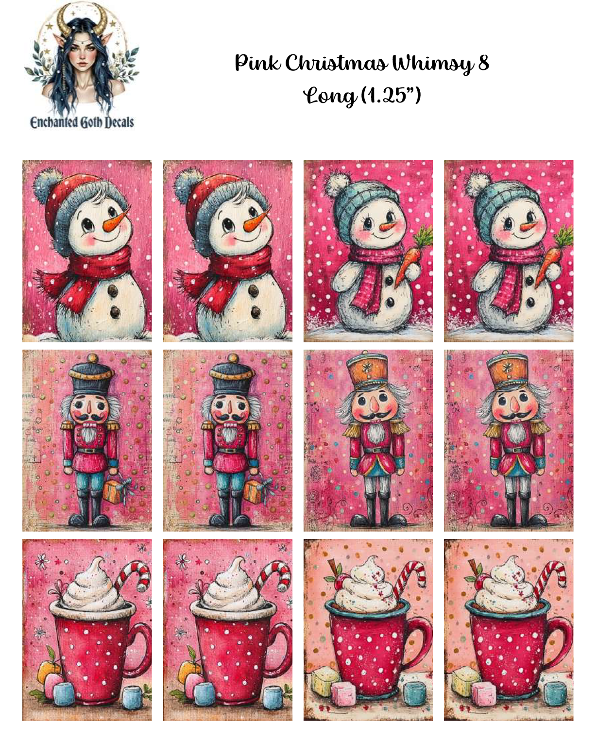 Pink Christmas Whimsy 8