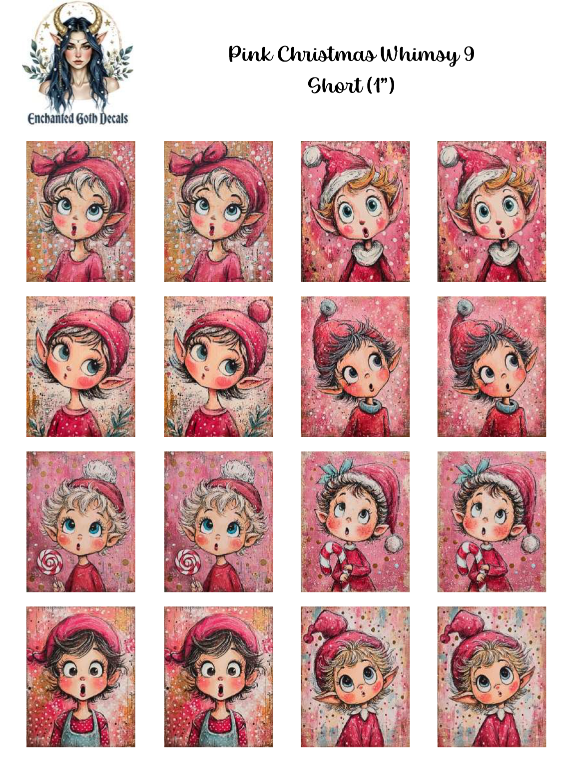 Pink Christmas Whimsy 9