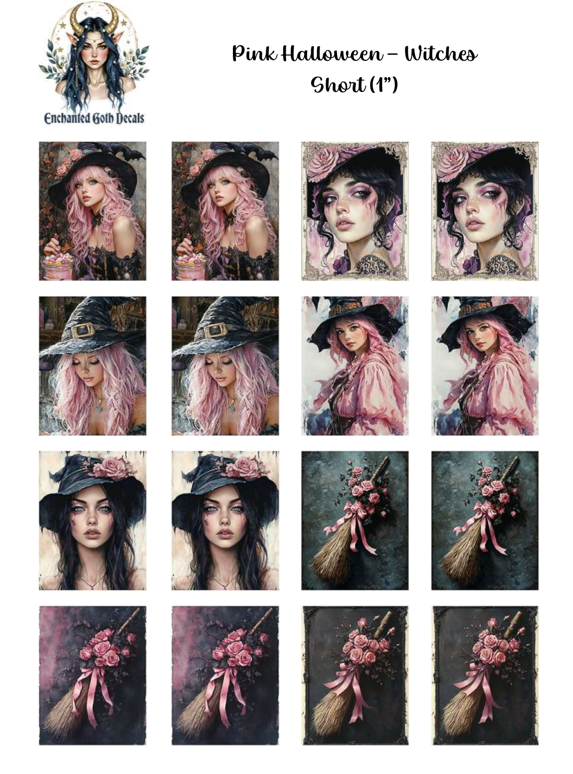 Pink Halloween - Witches