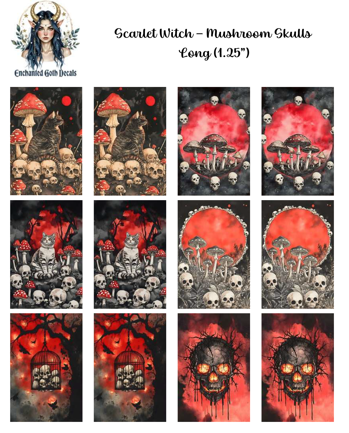 Scarlet Witch - Mushroom Skulls