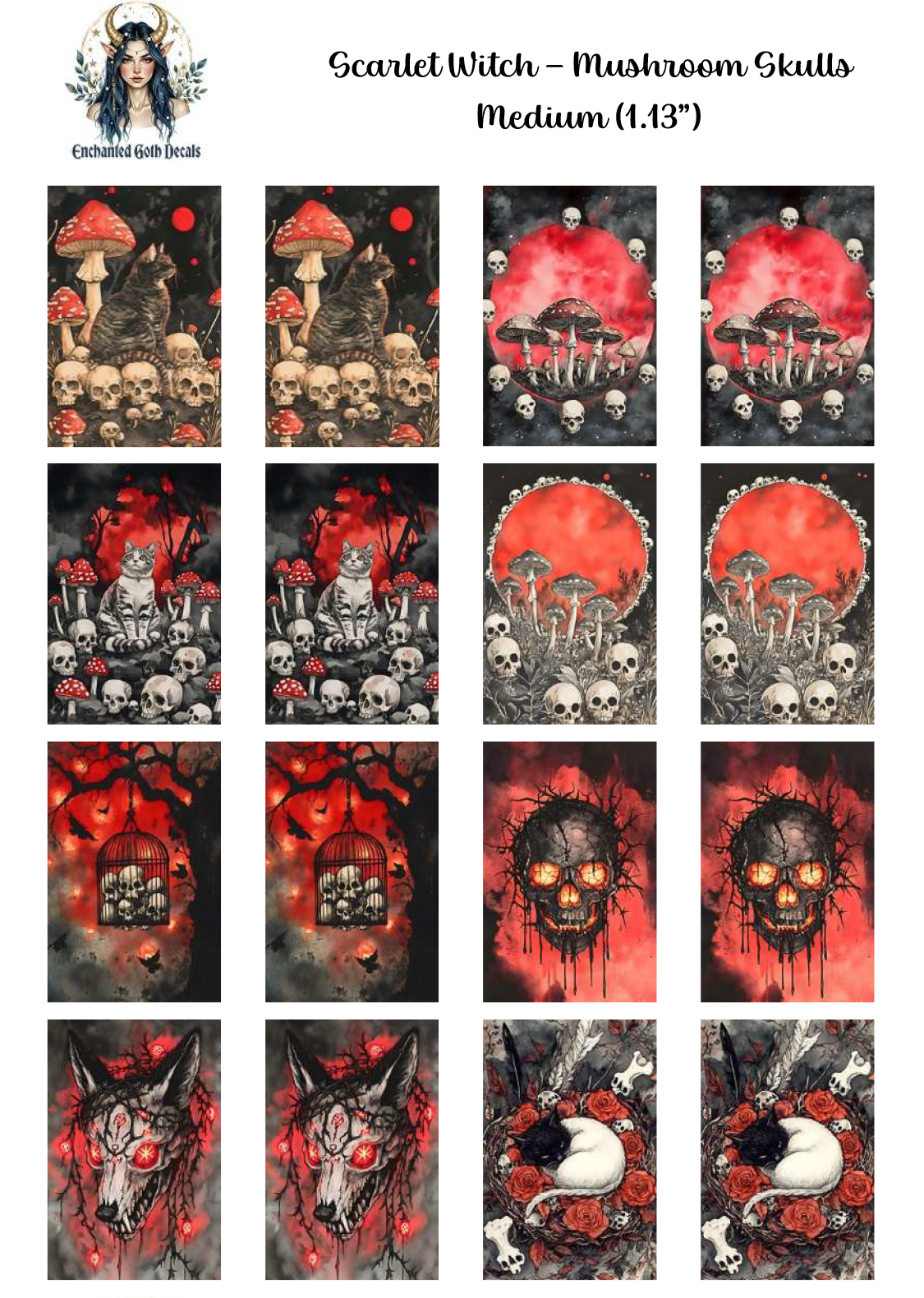 Scarlet Witch - Mushroom Skulls