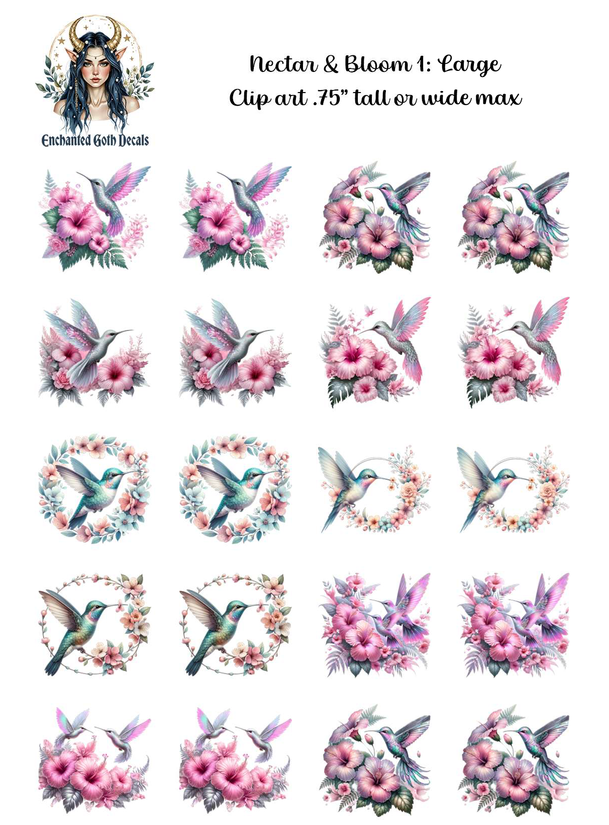 Nectar and Bloom 1 - Clipart