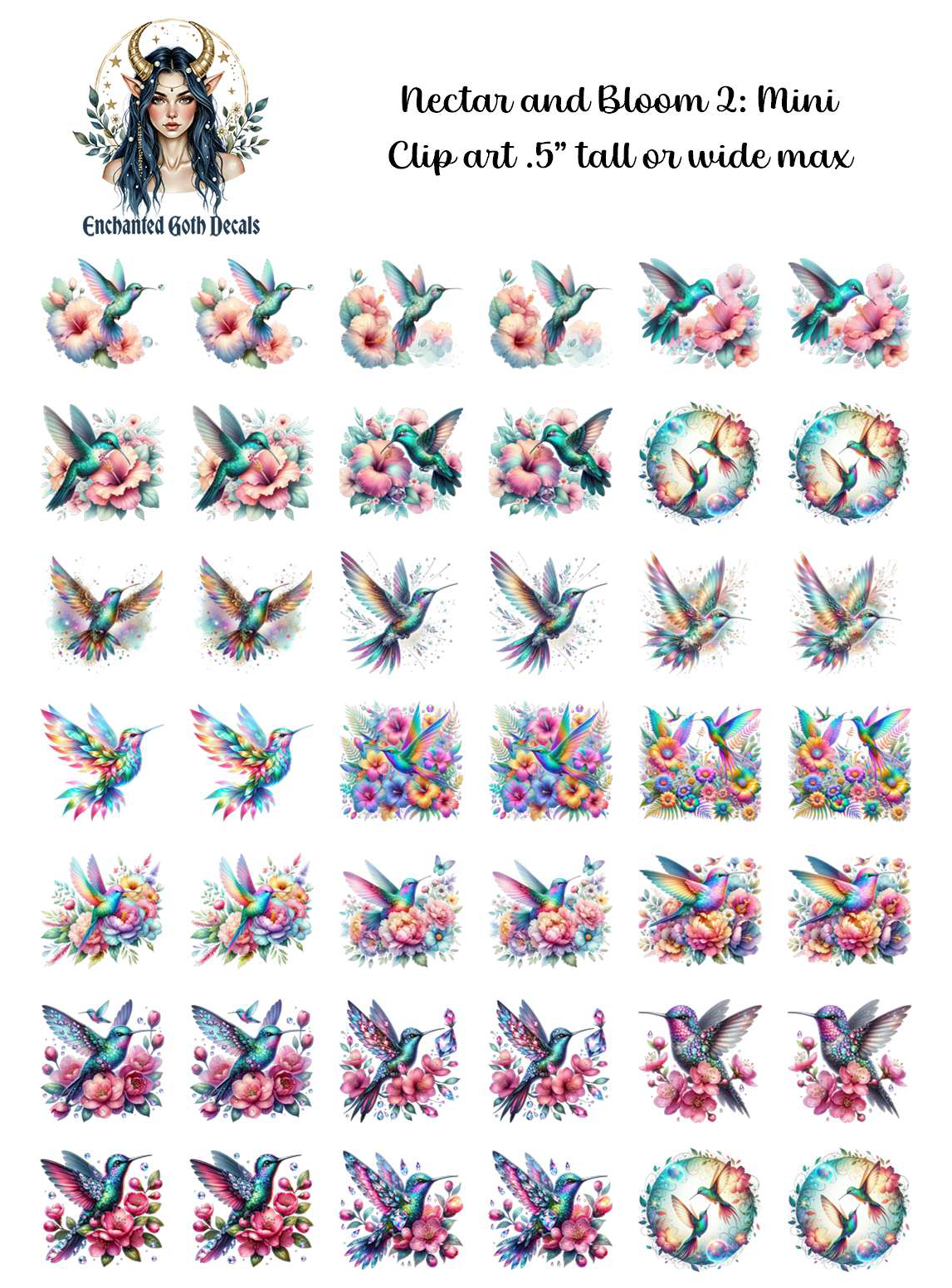 Nectar and Bloom 2 - Clipart Mini