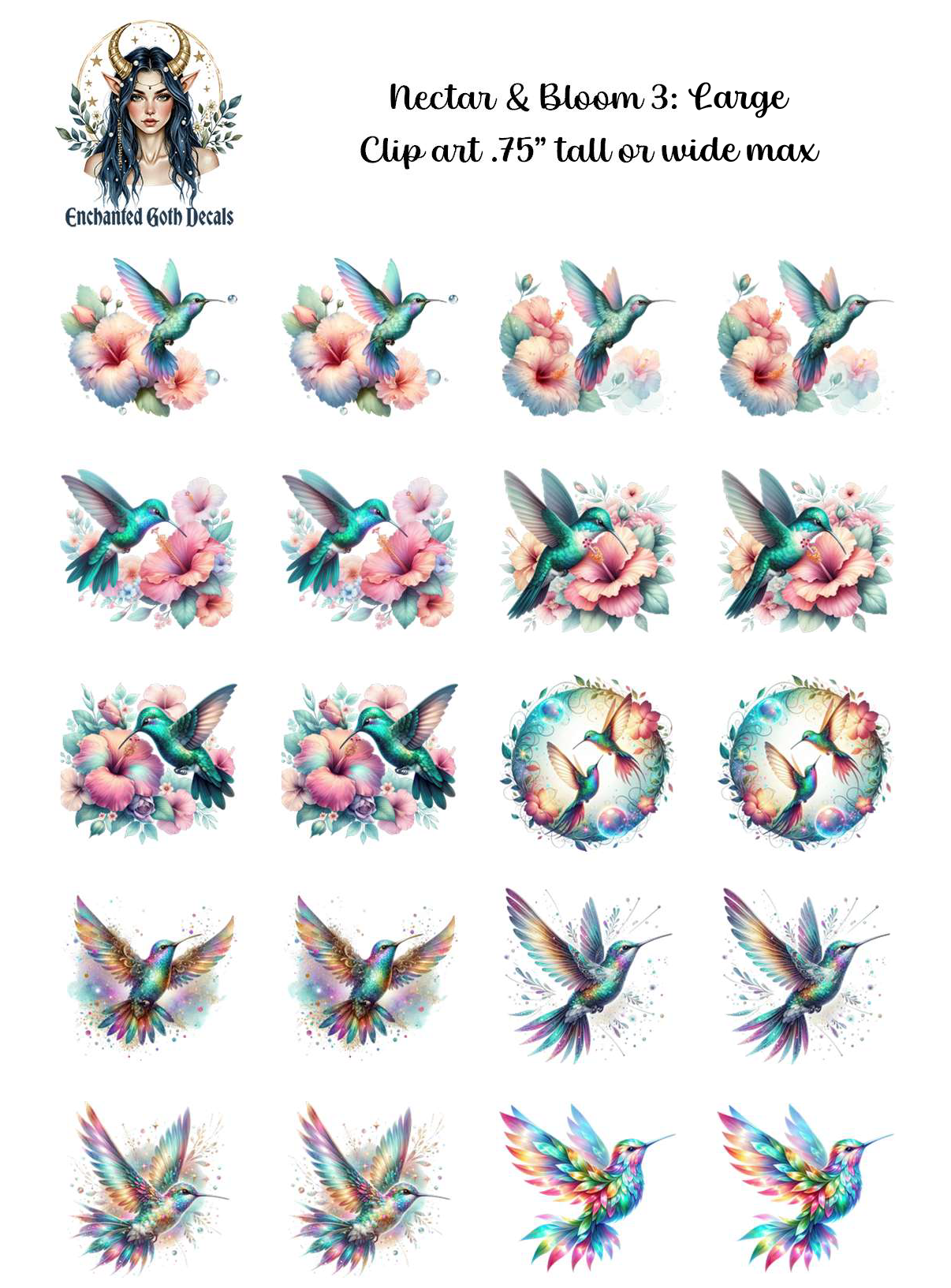 Nectar and Bloom 3 - Clipart
