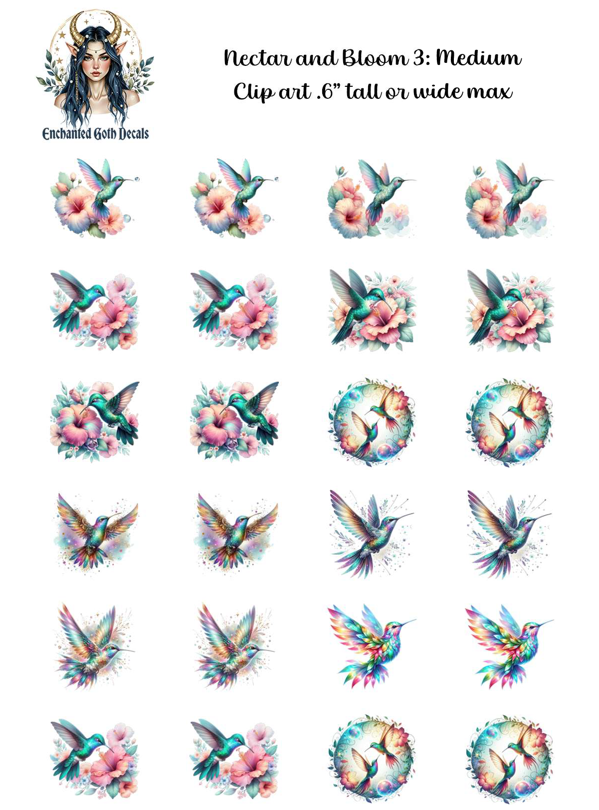 Nectar and Bloom 3 - Clipart