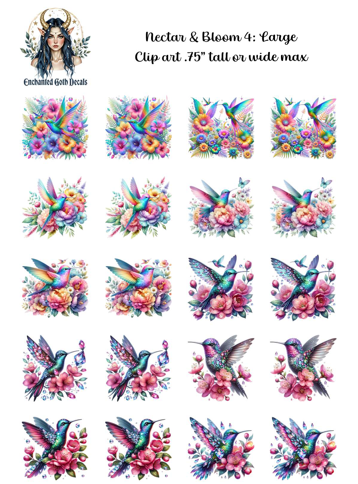 Nectar and Bloom 4 - Clipart