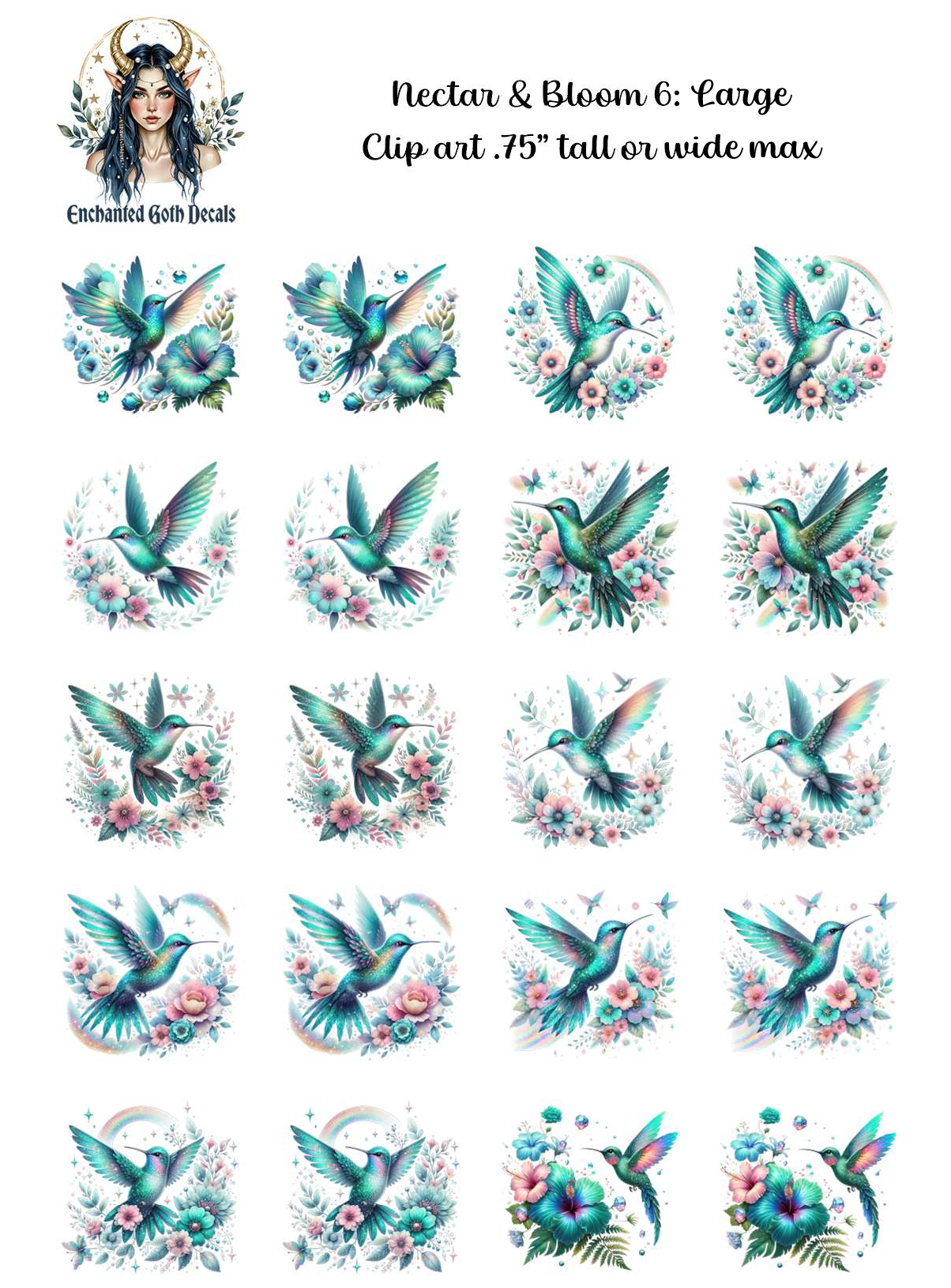 Nectar and Bloom 6 - Clipart