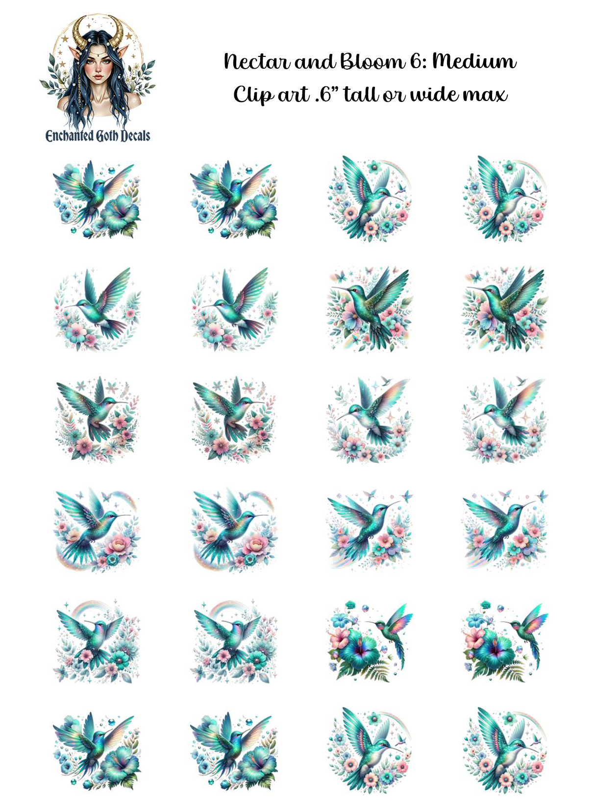 Nectar and Bloom 6 - Clipart