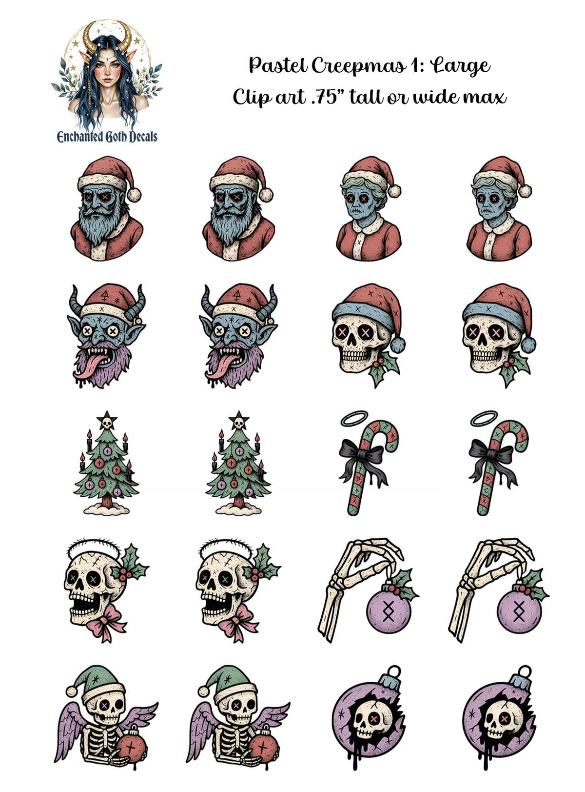 Pastel Creepmas 1 - Clipart