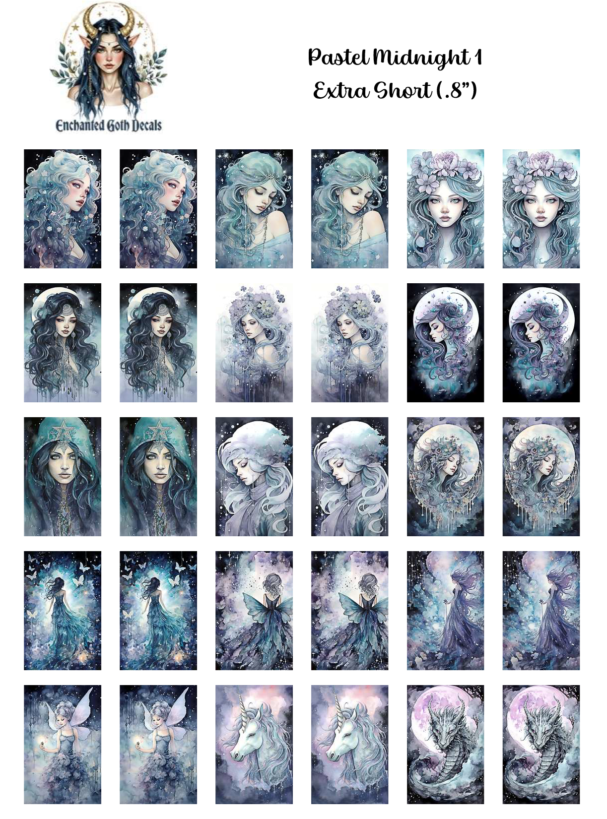 Pastel Midnight 1 - Extra Short