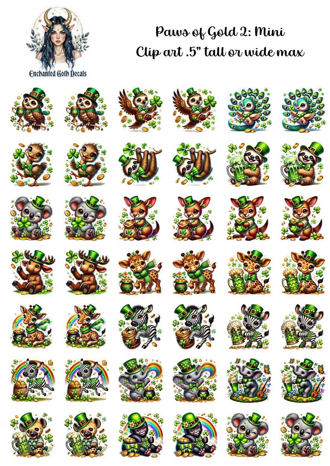 Paws of Gold 2 - Clipart Mini