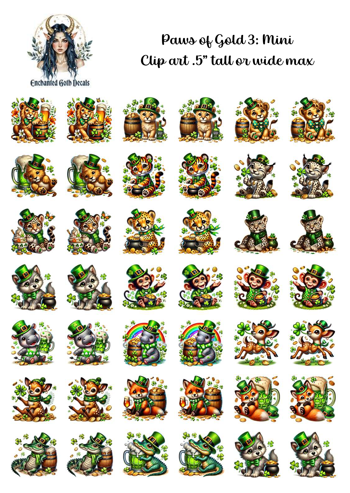 Paws of Gold 3 - Clipart Mini