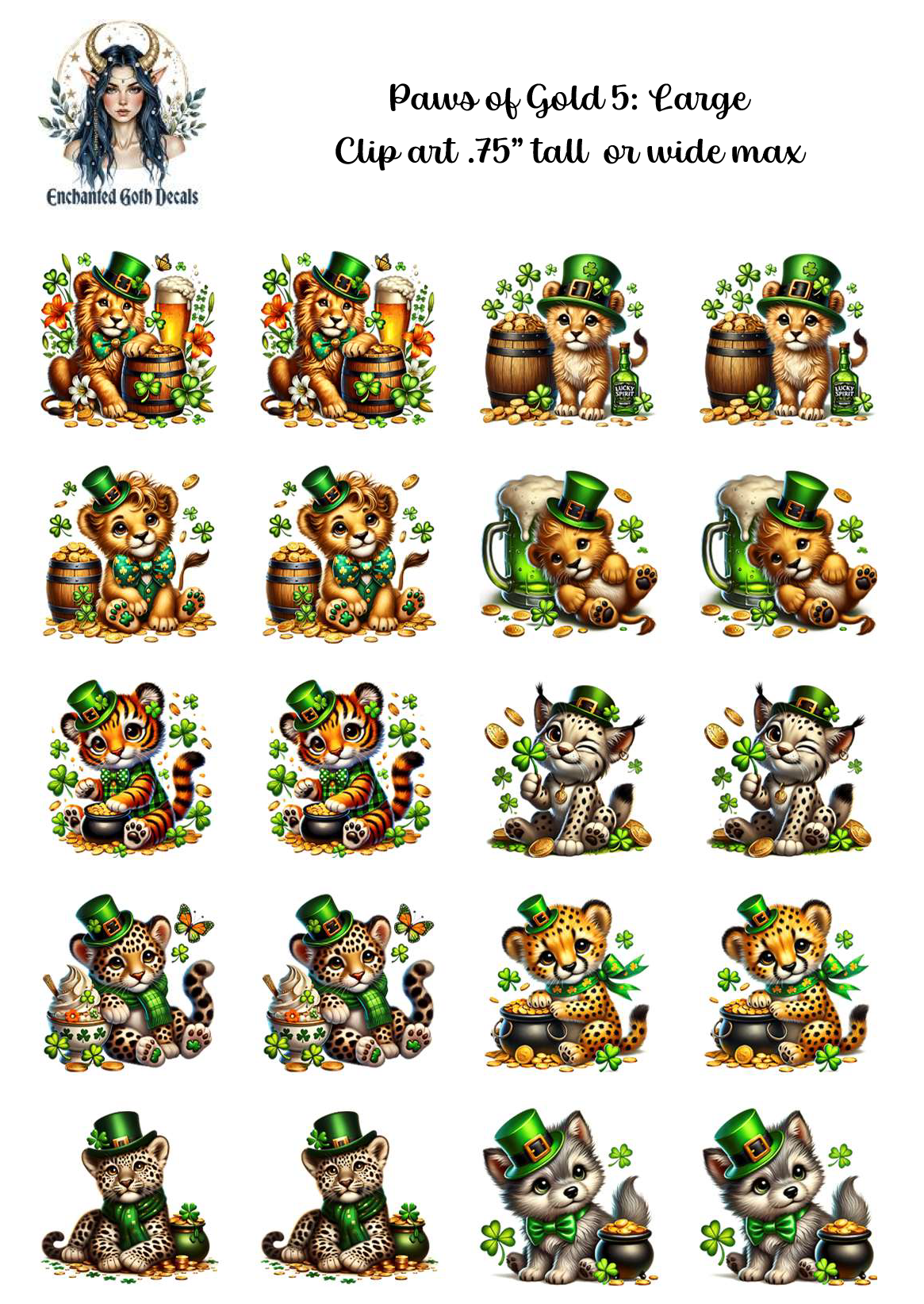 Paws of Gold 5 - Clipart