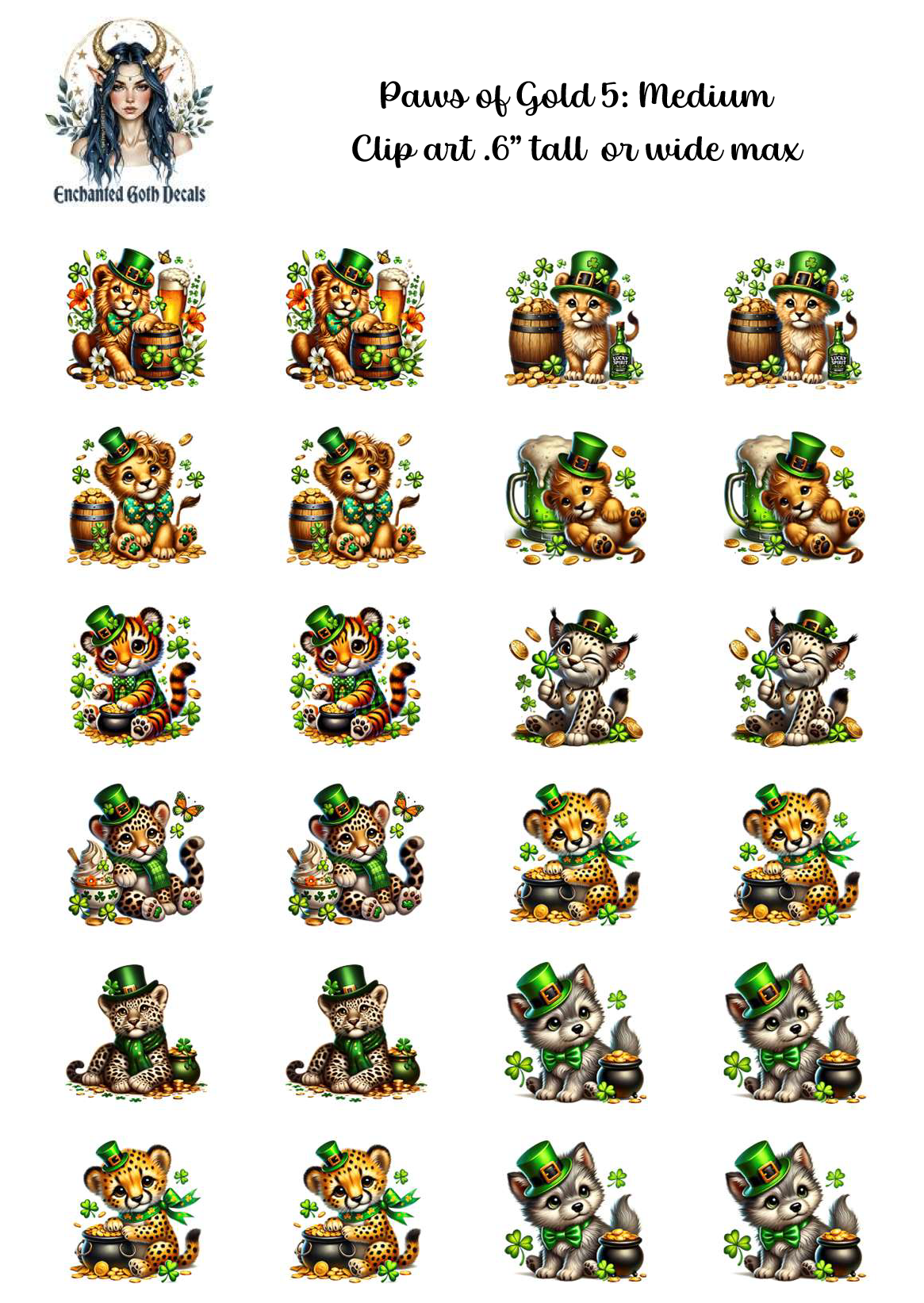 Paws of Gold 5 - Clipart