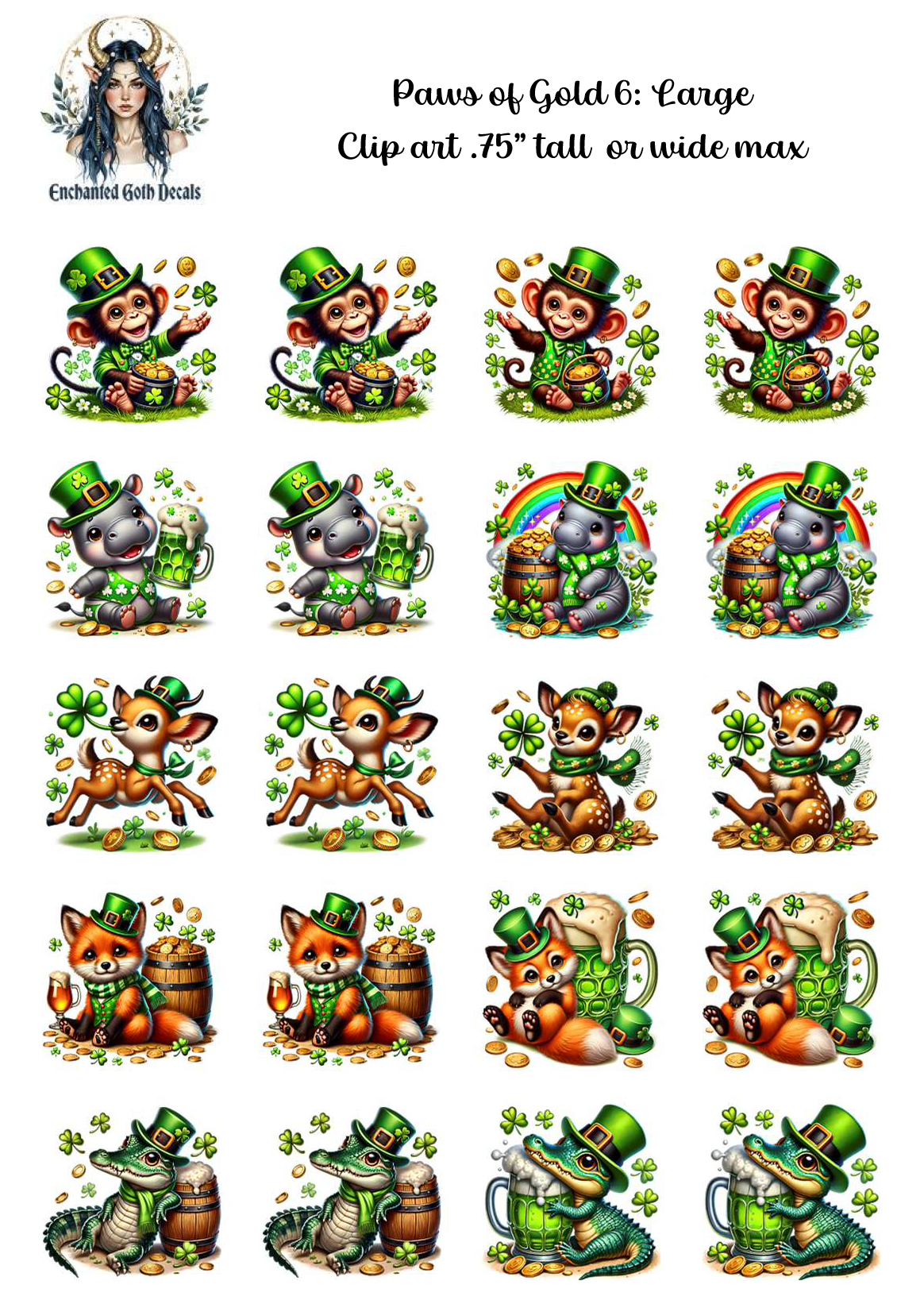 Paws of Gold 6 - Clipart