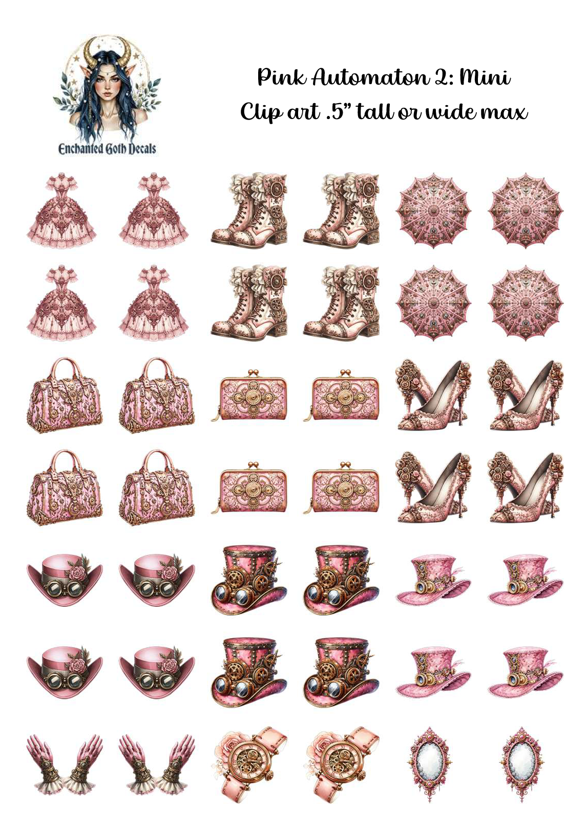Pink Automaton 2 - Clipart Mini