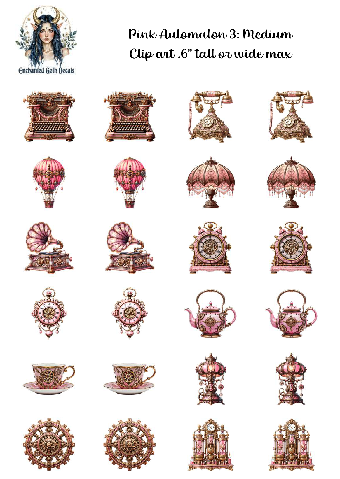 Pink Automaton 3 - Clipart