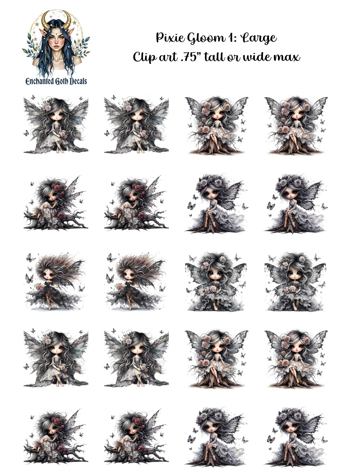 Pixie Gloom 1 - Clipart
