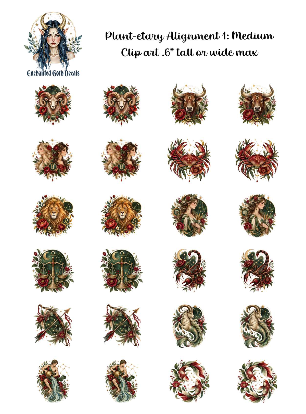 Plant-etary Alignment 1 - Clipart Medium