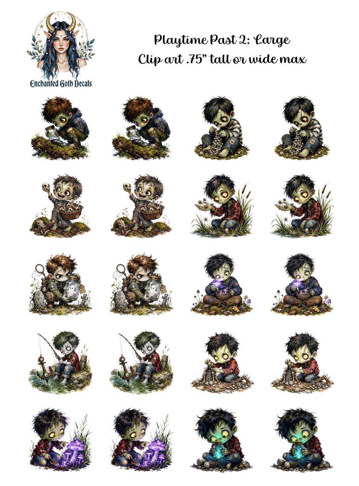 Playtime Past 2 - Clipart