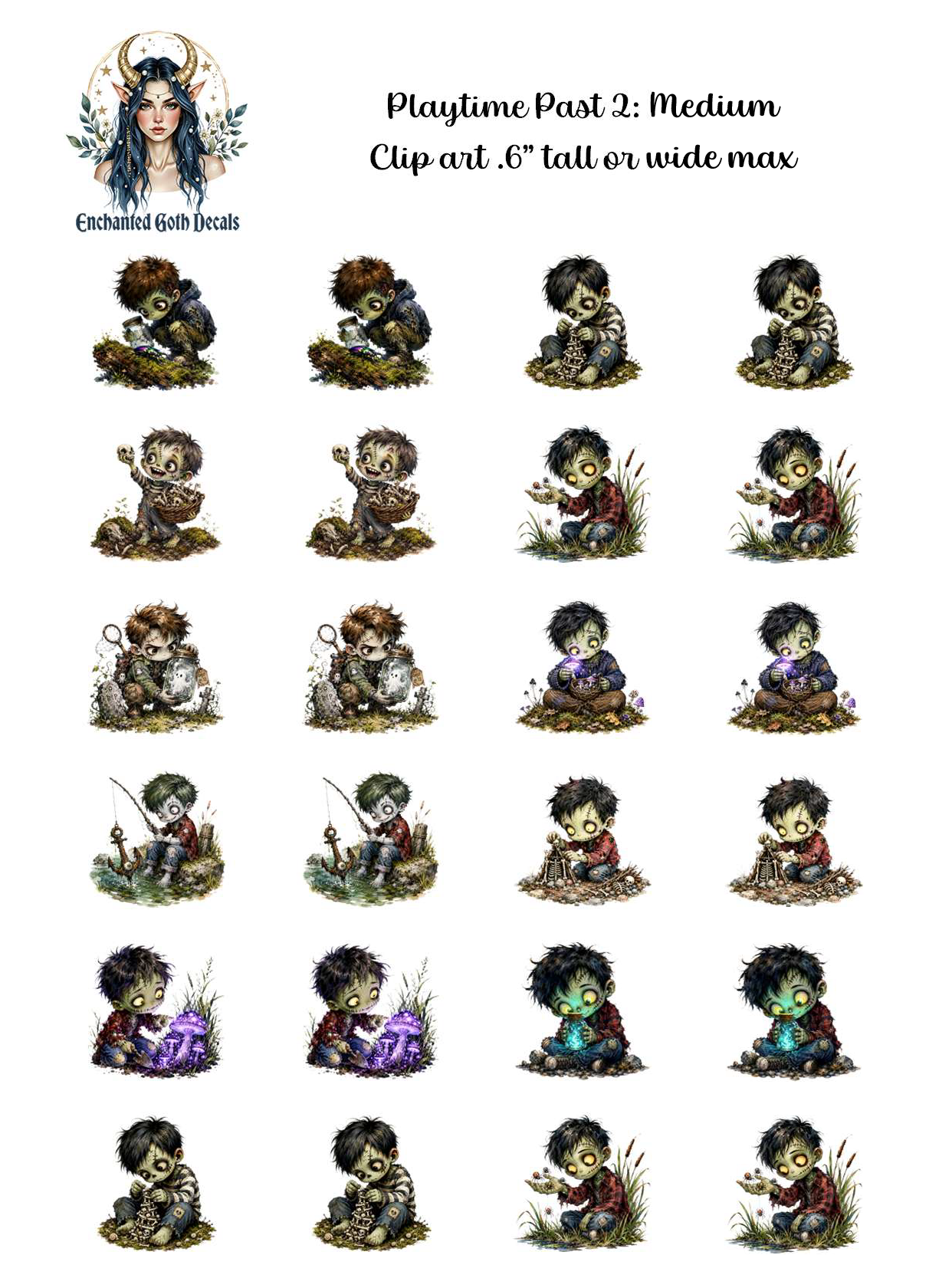 Playtime Past 2 - Clipart