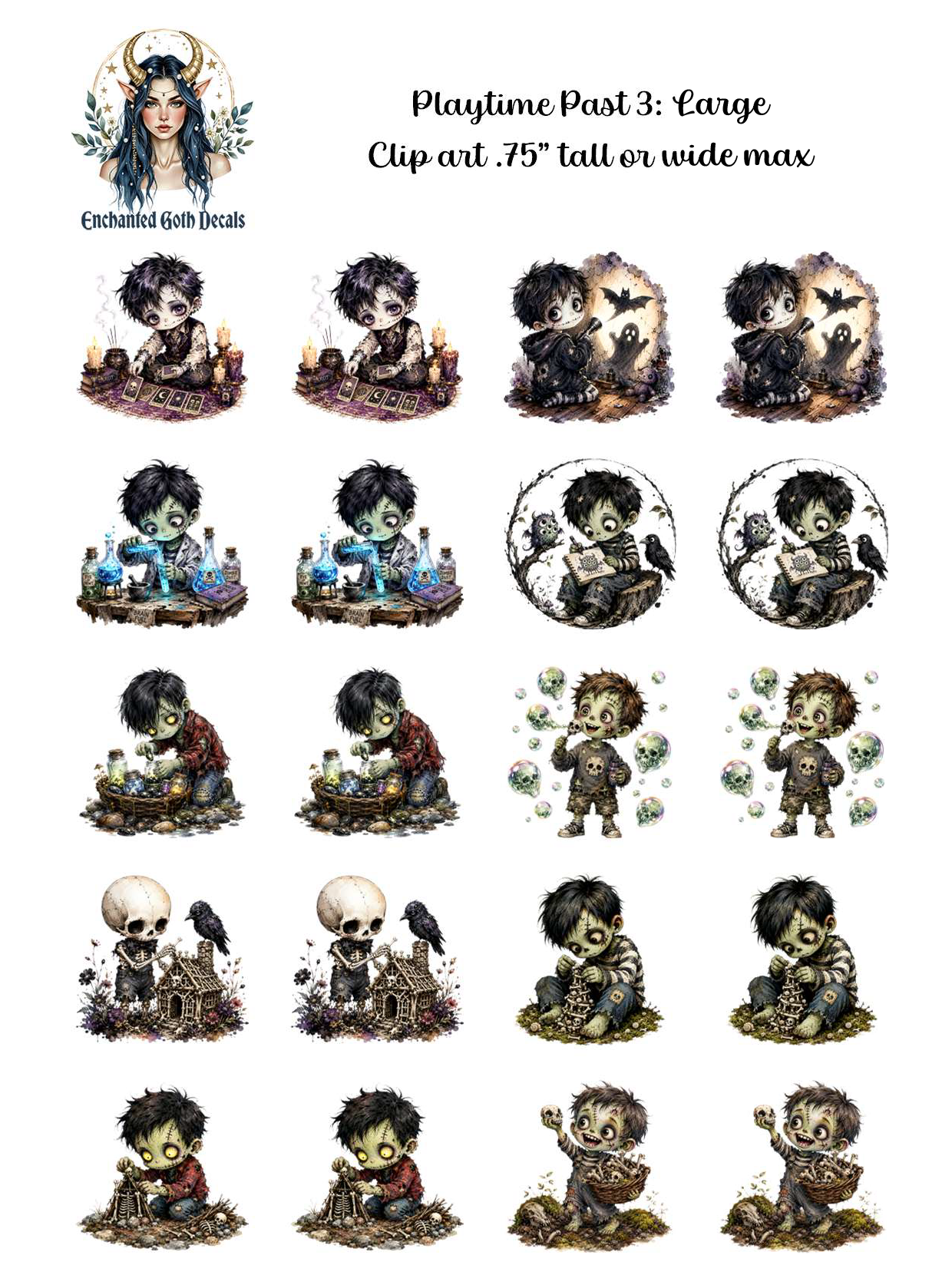 Playtime Past 3 - Clipart