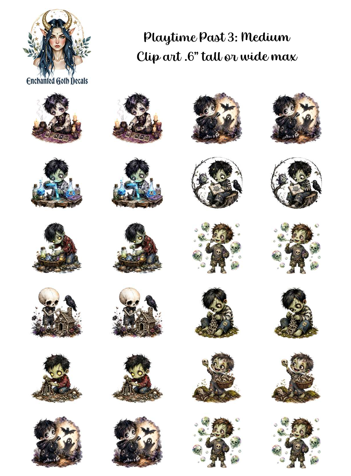 Playtime Past 3 - Clipart