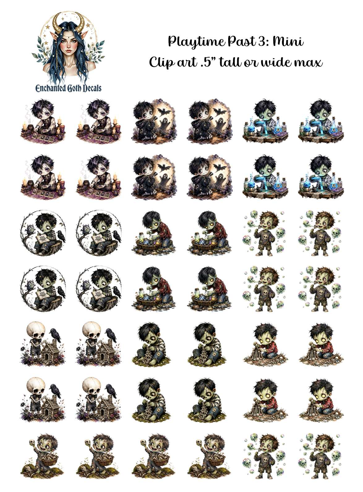 Playtime Past 3 - Clipart Mini