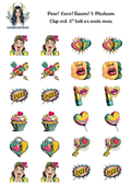 Pow! Love! Boom! 1- Clipart