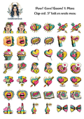Pow! Love! Boom! 1 - Clipart Mini