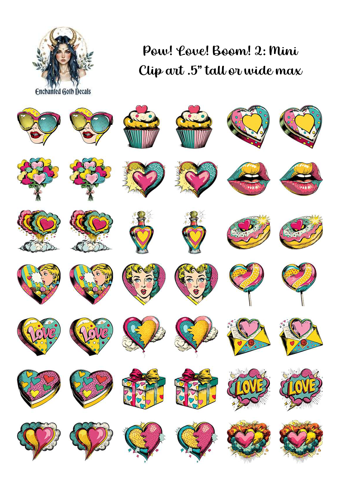 Pow! Love! Boom! 2 - Clipart Mini