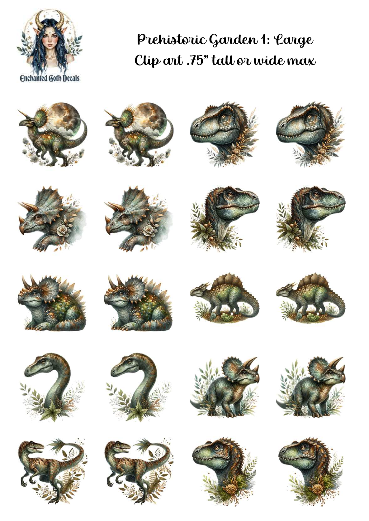 Prehistoric Garden 1 - Clipart