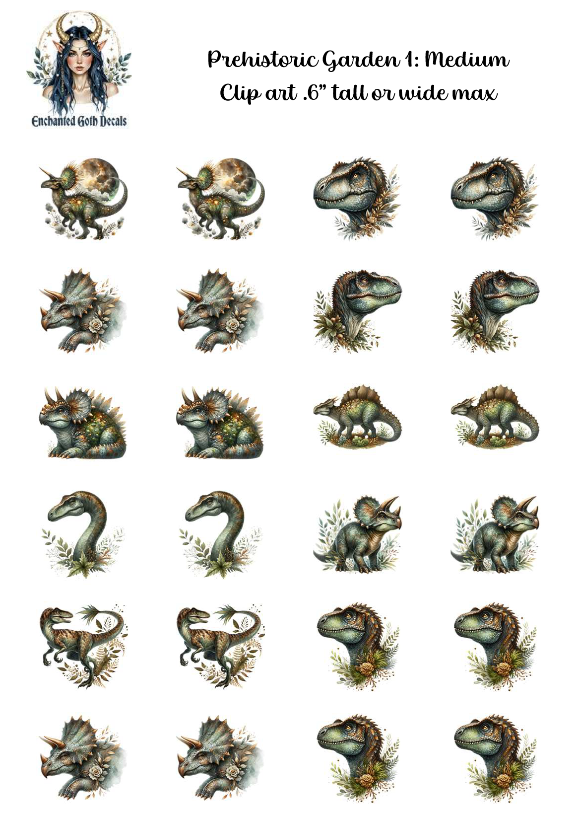 Prehistoric Garden 1 - Clipart