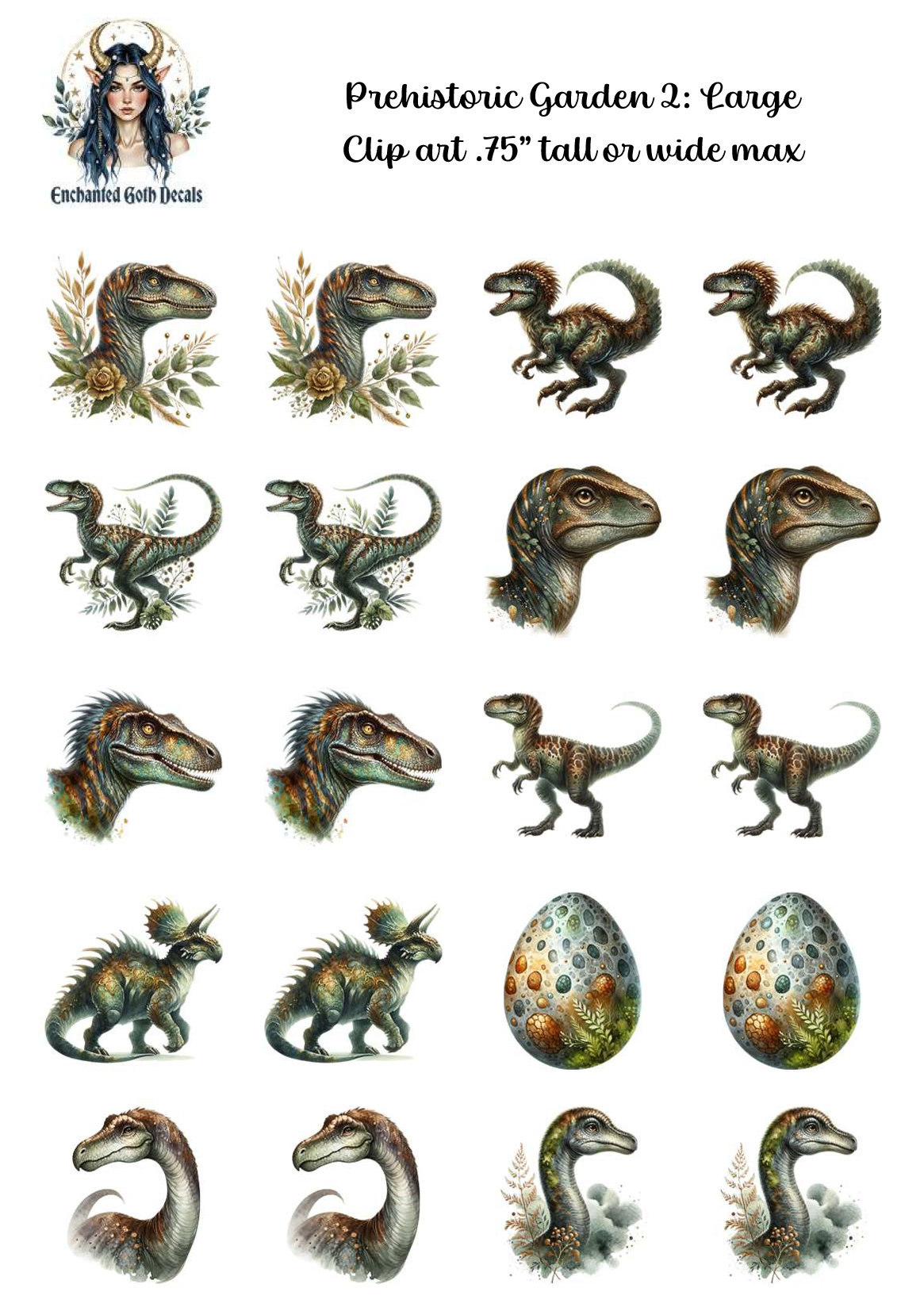 Prehistoric Garden 2 - Clipart