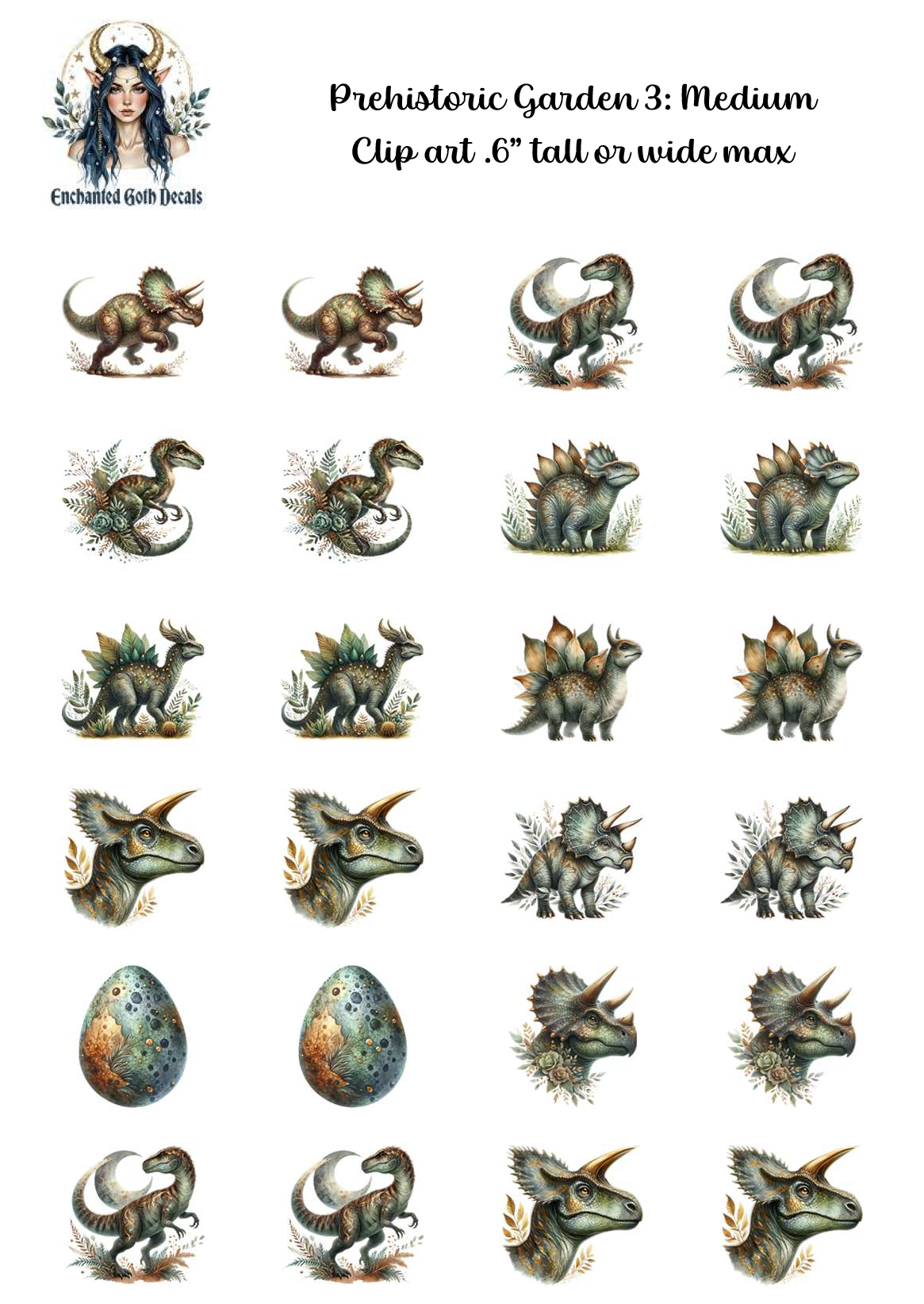 Prehistoric Garden 3 - Clipart