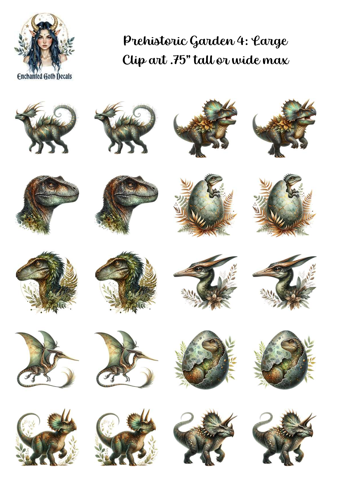 Prehistoric Garden 4 - Clipart