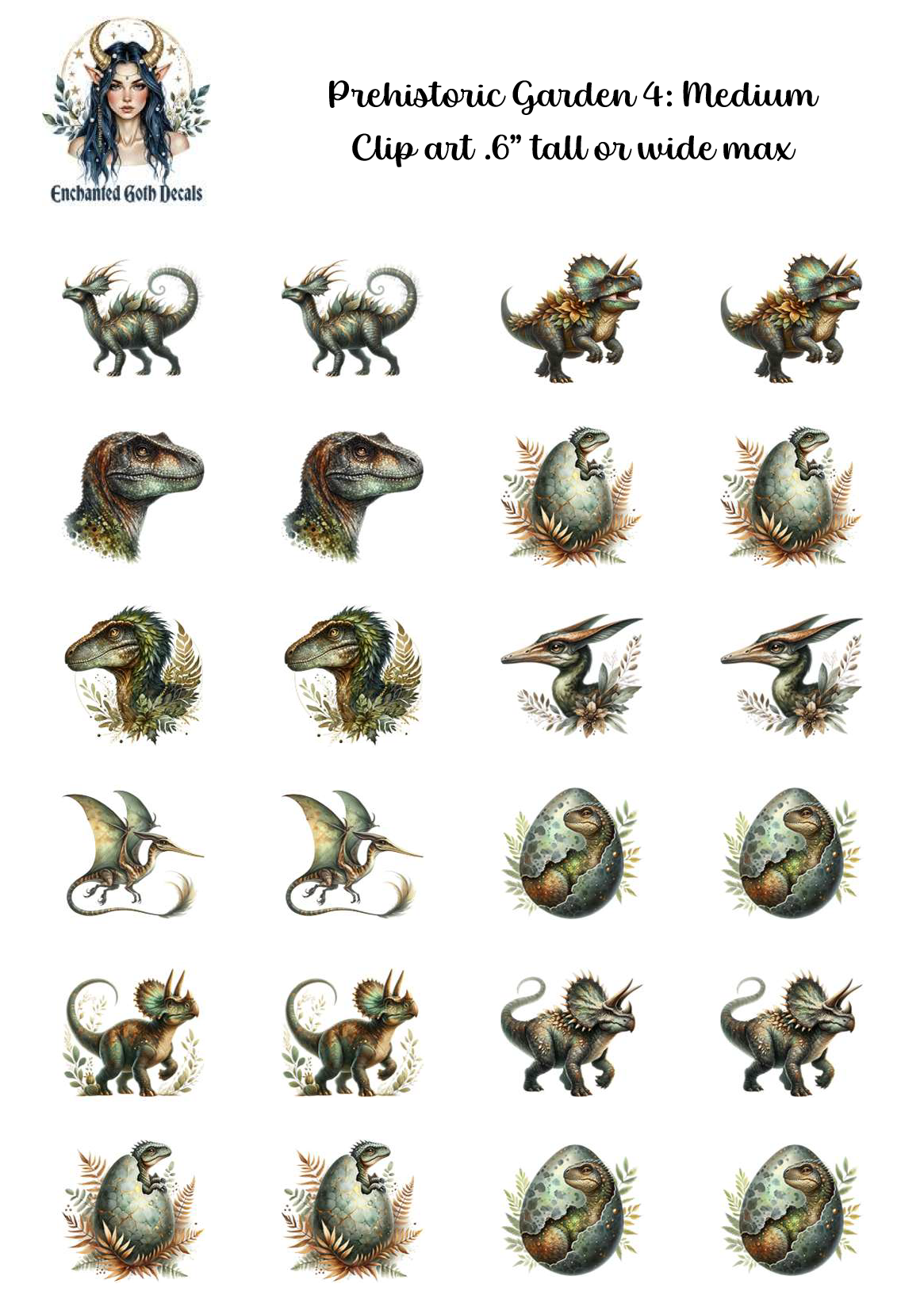 Prehistoric Garden 4 - Clipart