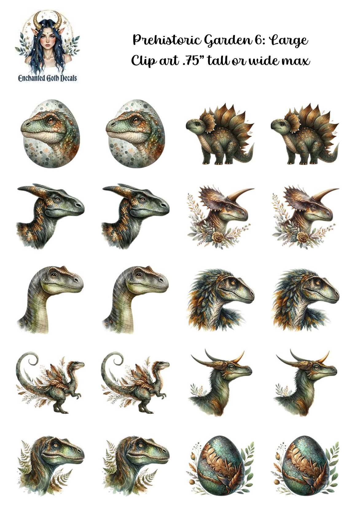 Prehistoric Garden 6 - Clipart