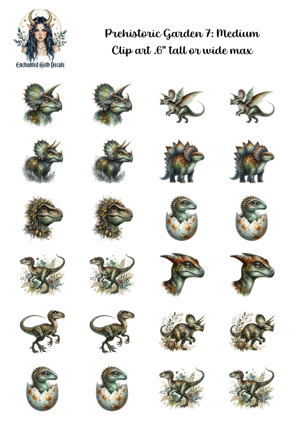 Prehistoric Garden 7 - Clipart