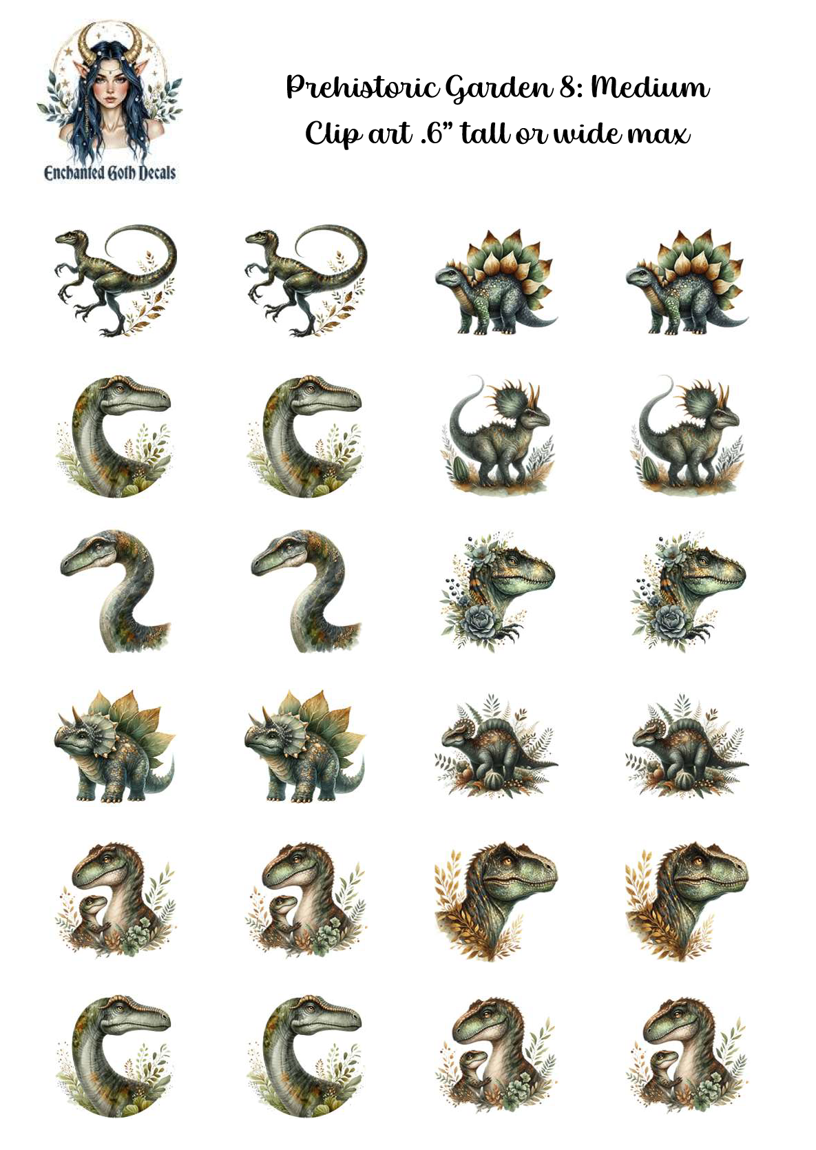 Prehistoric Garden 8 - Clipart