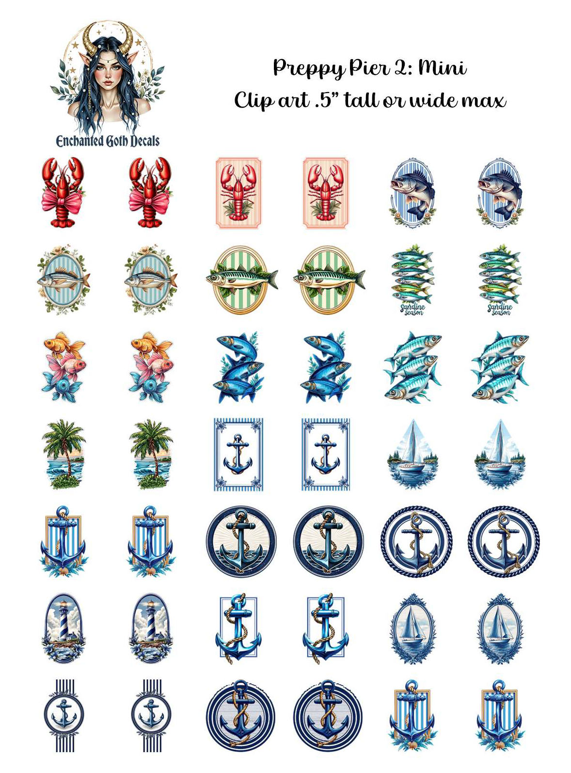 Preppy Pier 2 - Clipart Mini