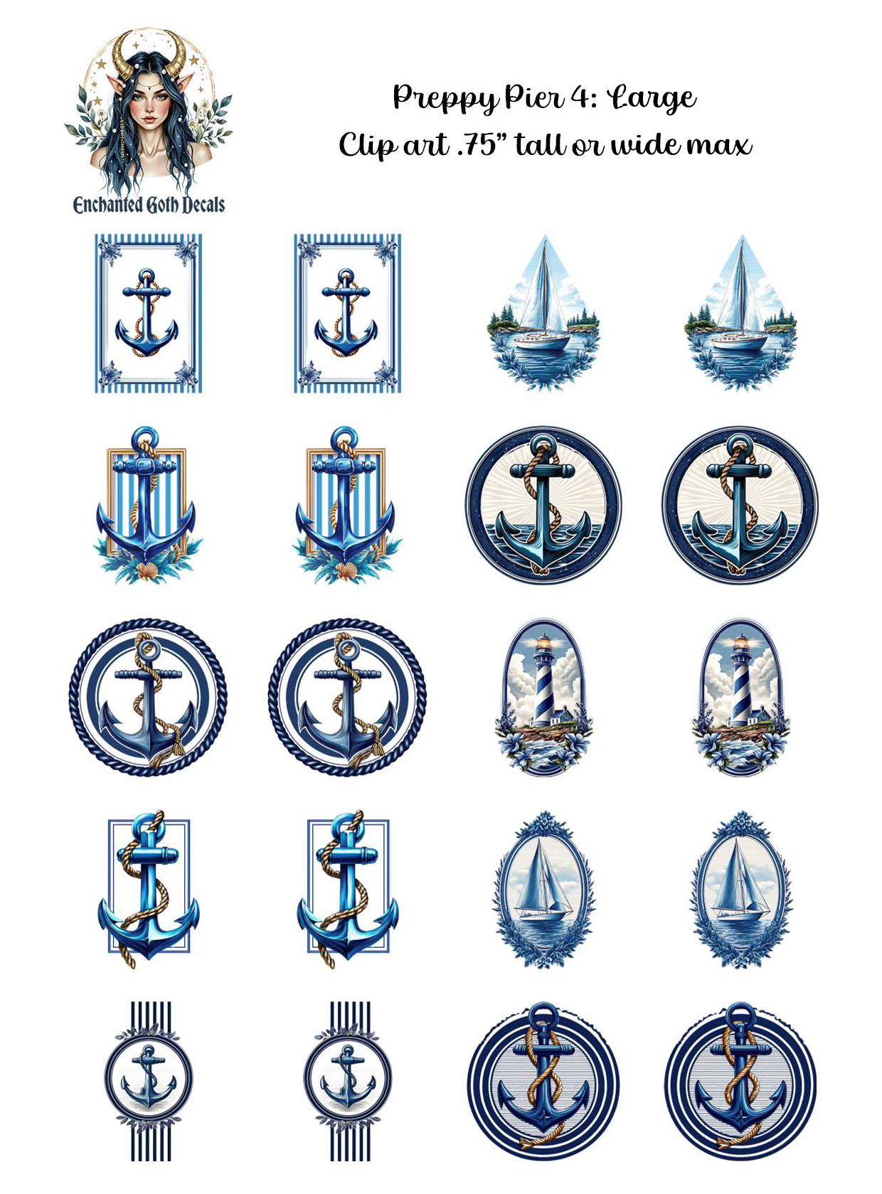 Preppy Pier 4 - Clipart