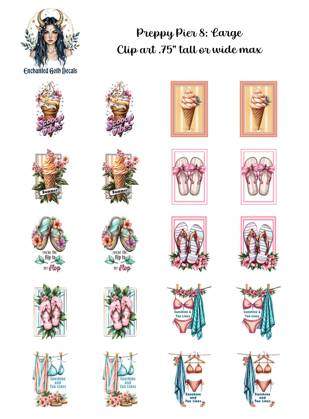 Preppy Pier 8 - Clipart